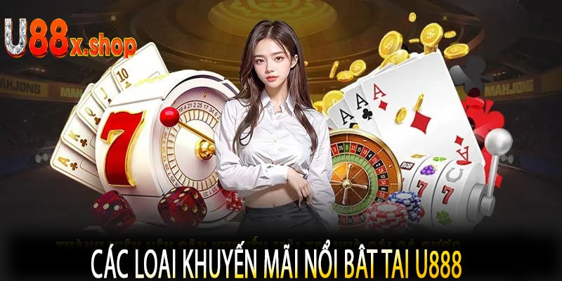 Các loại khuyến mãi nổi bật tại U888
